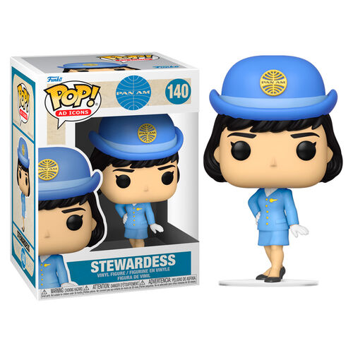 POP AD ICONS PAN AM STEWARDESS WITHOUT BAG VINYL FIG