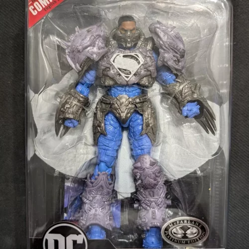 DC DIRECT 7IN WV5 EARTH-2 SUPERMAN PLATINUM EDITION AF W/COMIC
