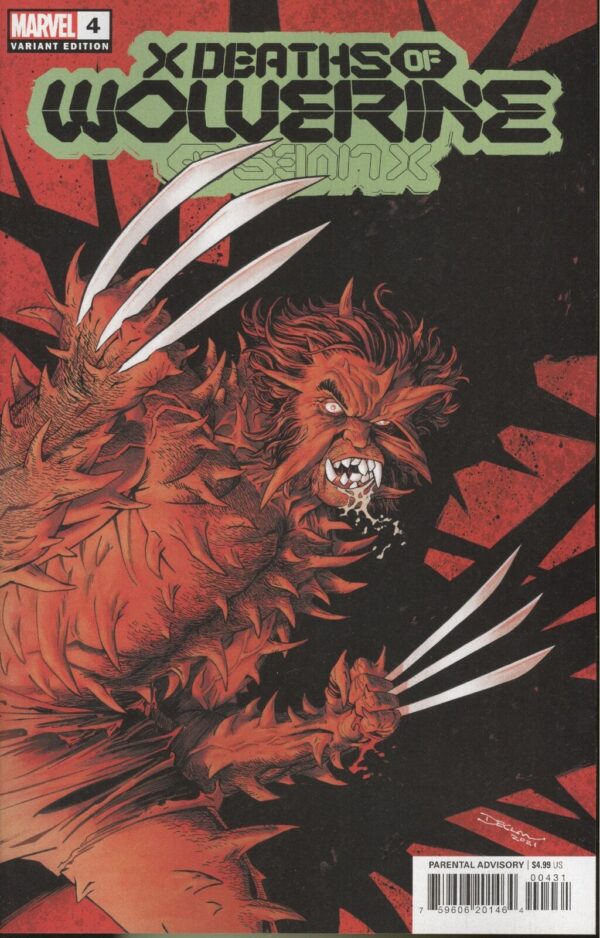 X DEATHS OF WOLVERINE #4 (OF 5) SHALVEY OMEGA SPOILER VAR