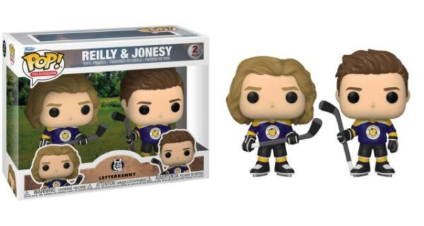 POP TV LETTERKENNY REILLY & JONESY IN JERSEYS VINYL FIG 2PK