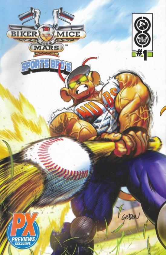 BIKER MICE FROM MARS #1 ( PX EXCLUSIVE BASEBALL VARIANT )