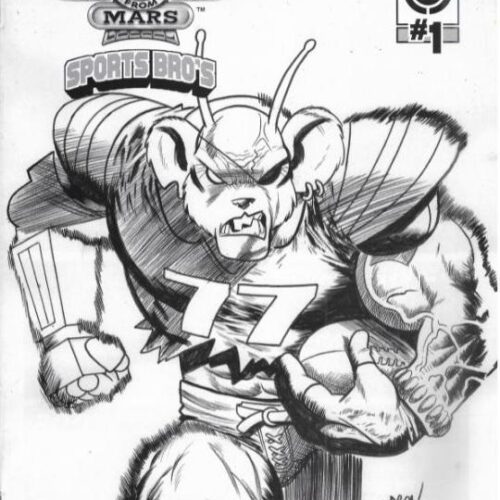 BIKER MICE FROM MARS #1 ( PX EXCLUSIVE B&W FOOTBALL VARIANT )