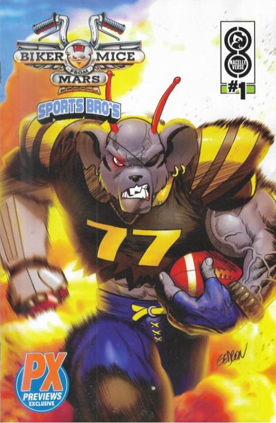 BIKER MICE FROM MARS #1 ( PX EXCLUSIVE FOOTBALL VARIANT