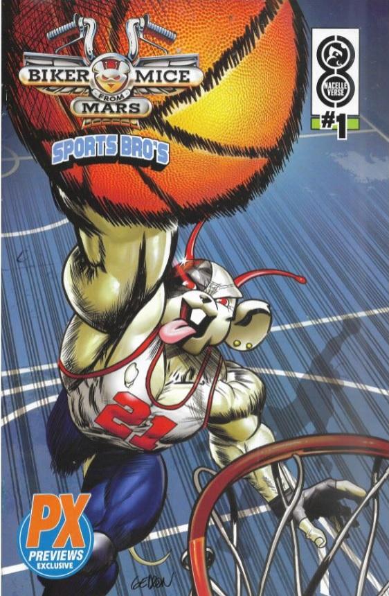 BIKER MICE FROM MARS #1 ( PX EXCLUSIVE BASKETBALL VARIANT )