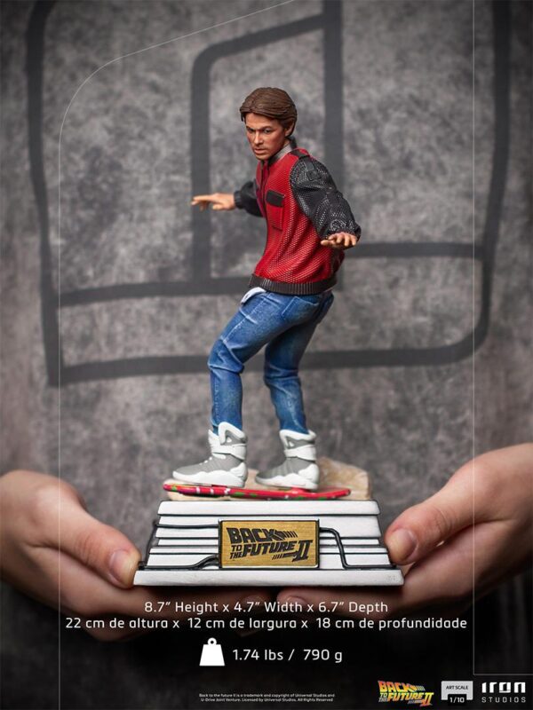thumbnail-6-1 Iron Studios Back To The Future Part II Marty Mcfly On Hoverboard 1/10 Scale Statue
