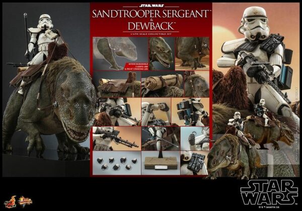 thumbnail Pre Order : Hot Toys MMS722 STAR WARS EPISODE IV : A NEW HOPE™ 1/6th SACLE SANDTROOPER SERGEANT™ & DEWBACK™ COLLECTIBLE SET