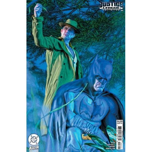 0225DC074 JUSTICE LEAGUE UNLIMITED #6 CVR D MARK SPEARS CARD STOCK VAR (WE ARE YESTERDAY)