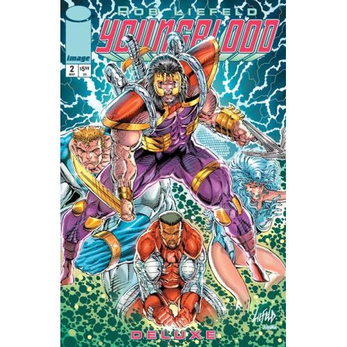 0325IM408 YOUNGBLOOD DELUXE #2 CVR B ROB LIEFELD FOIL VAR
