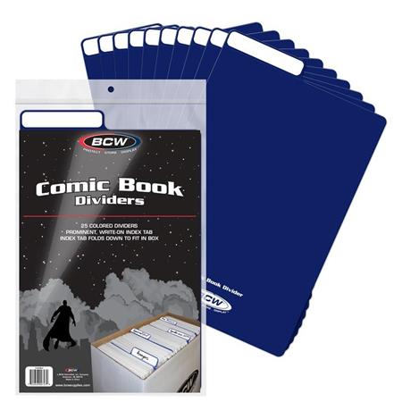 COMIC BOOK DIVIDERS BLUE (25 PACK)