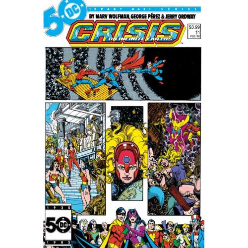 CRISIS ON INFINITE EARTHS #11 FACSIMILE EDITION CVR A GEORGE PEREZ