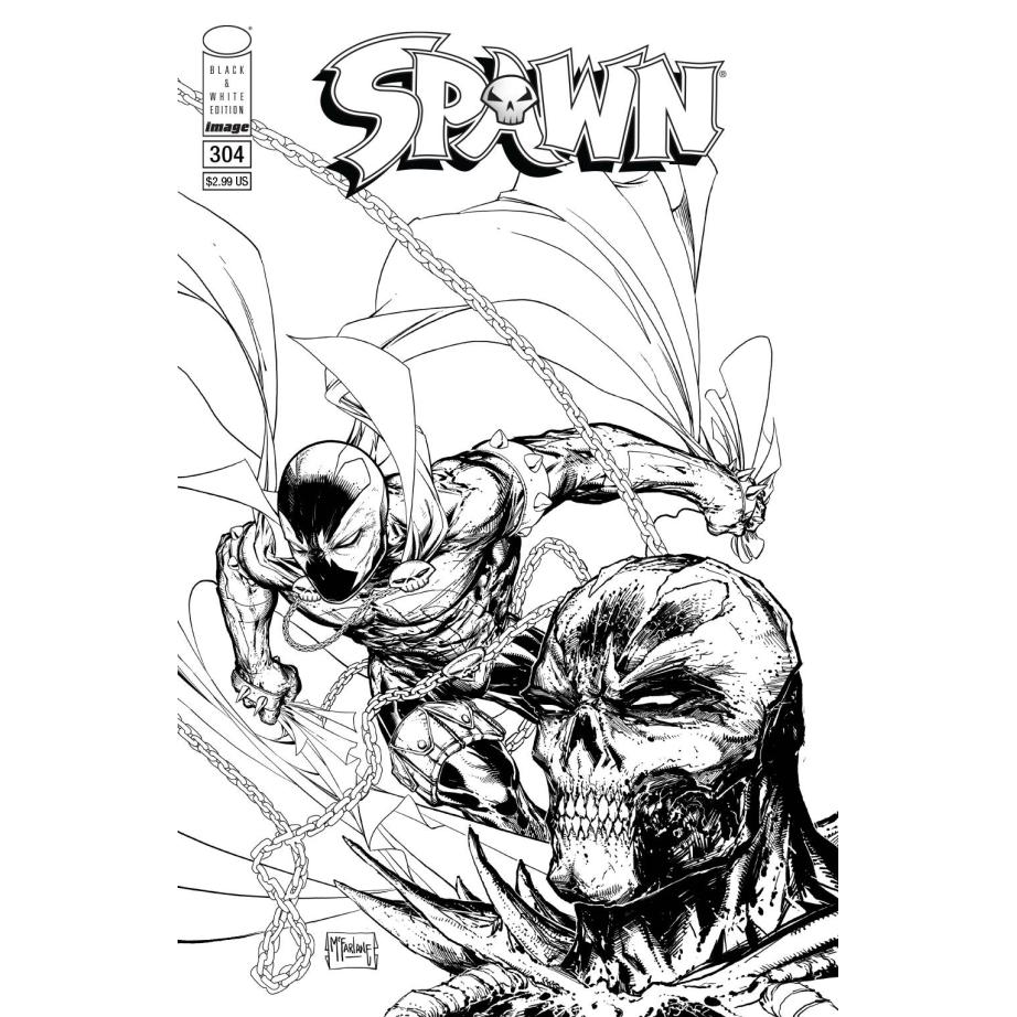 SPAWN #304 CVR C B&W MCFARLANE