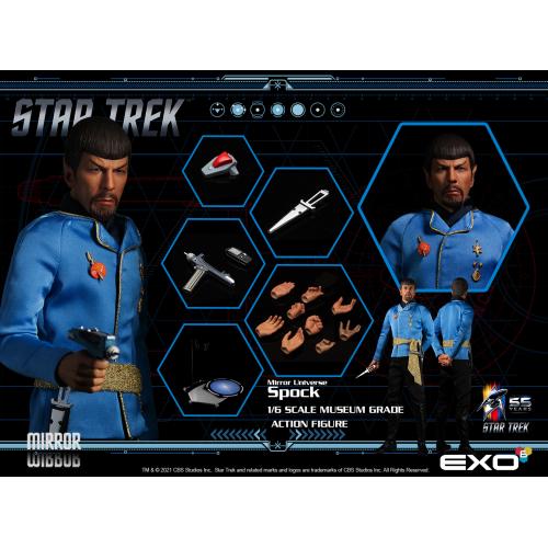 STL220283_6 STAR TREK ORIGINAL SERIES MIRROR SPOCK 1/6 SCALE AF