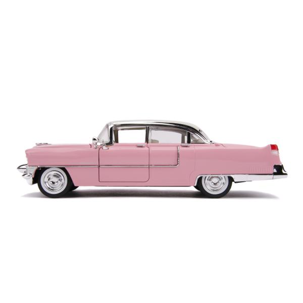 STL242177_3 HWR 1955 PINK CADILLAC FLEETWOOD W/ ELVIS 1/24 DIE-CAST VEH
