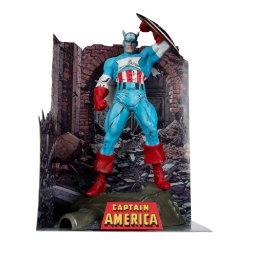 STL320681_1 MCFARLANE MARVEL WV1 ASM #323 CAPTAIN AMERICA 1/6 SCALE FIG