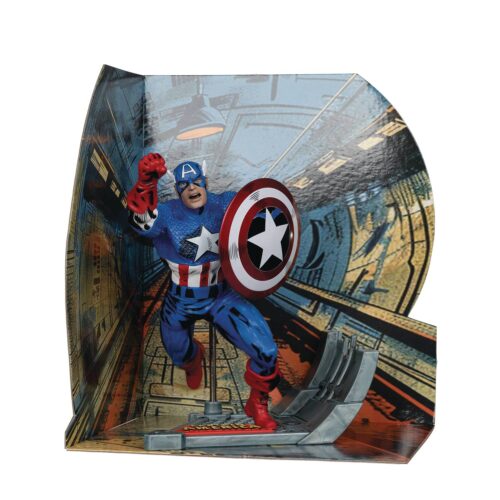 STL350891 MCFARLANE MARVEL WV2 CAPTAIN AMERICA #100 1/10 SCALE FIG