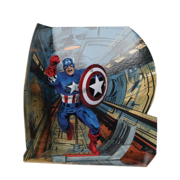 MCFARLANE MARVEL WV2 CAPTAIN AMERICA #100 1/10 SCALE FIG