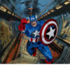 MCFARLANE MARVEL WV2 CAPTAIN AMERICA #100 1/10 SCALE FIG