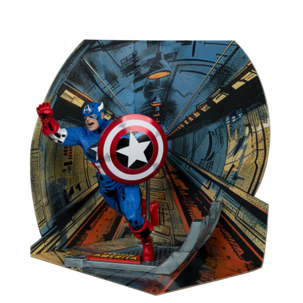MCFARLANE MARVEL WV2 CAPTAIN AMERICA #100 1/10 SCALE FIG