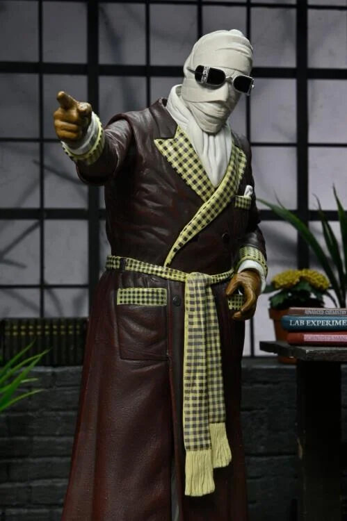 STL351924_3 UNIVERSAL MONSTERS ULT INVISIBLE MAN FIGURE KEMP HOUSE AF
