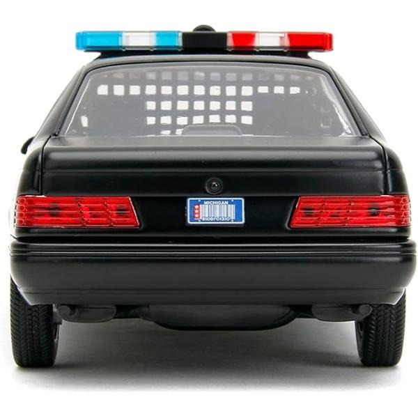 STL360726_2 ROBOCOP 1986 FORD TAURUS CHROME W/ FIG 1/24 DIE-CAST VEHICLE