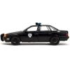 STL360726_3 ROBOCOP 1986 FORD TAURUS CHROME W/ FIG 1/24 DIE-CAST VEHICLE