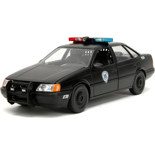 STL360726_4 ROBOCOP 1986 FORD TAURUS CHROME W/ FIG 1/24 DIE-CAST VEHICLE