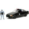 STL360726_5 ROBOCOP 1986 FORD TAURUS CHROME W/ FIG 1/24 DIE-CAST VEHICLE