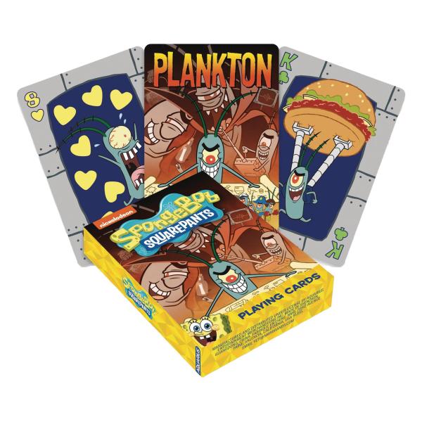 STL367635 SPONGEBOB SQUAREPANTS PLANKTON PLAYING CARDS