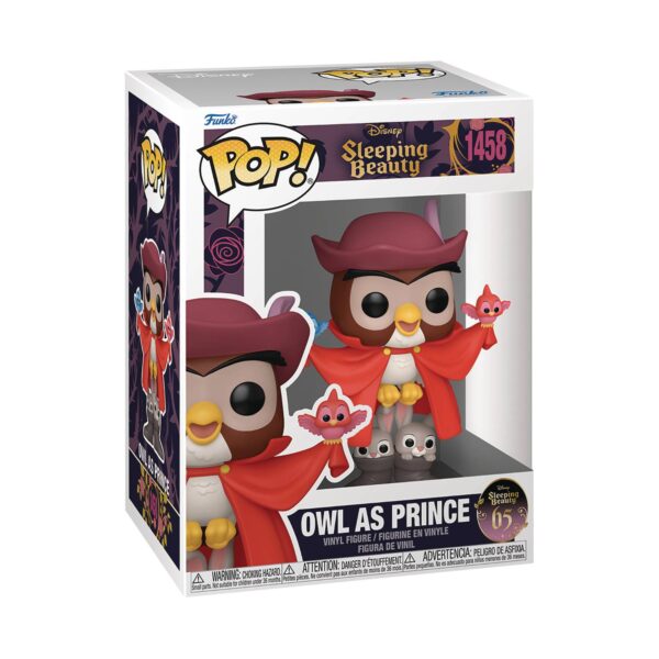 STL296207 POP DISNEY SLEEPING BEAUTY 65TH OWL AS PRINCE VIN FIG