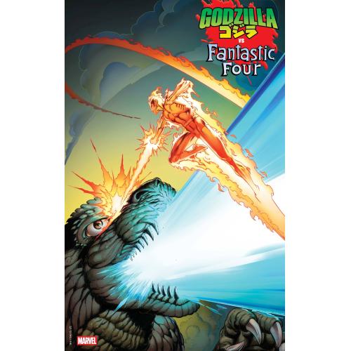STL359350 GODZILLA VS FANTASTIC FOUR #1 MARK BAGLEY FOIL VAR