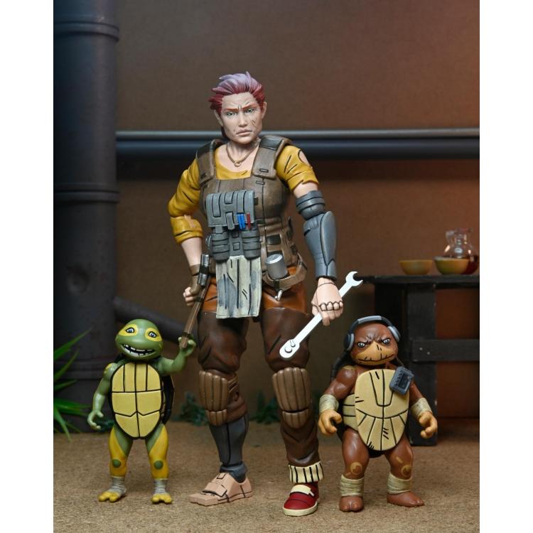 STL368248_1 TMNT LAST RONIN GRAMMY APRIL W/ BABY YI & MOJA 7IN AF