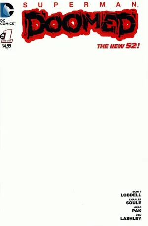 SUPERMAN DOOMED #1 BLANK VAR ED