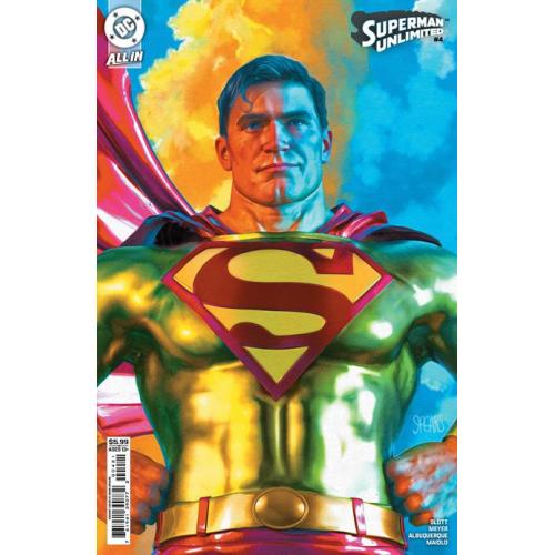 0625DC068 SUPERMAN UNLIMITED #4 CVR B MARK SPEARS CARD STOCK VAR