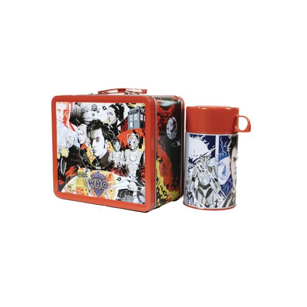STL309814 TIN TITANS DR WHO 10TH DOCTOR PX LUNCH BOX W/BEVERAGE CONTAINER