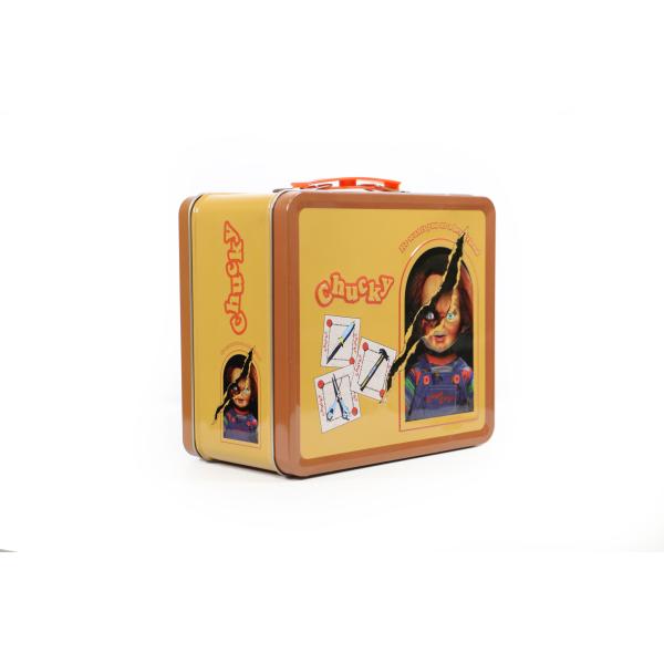 TIN TITANS CHUCKY GOOD GUYS PX LUNCH BOX W/BEV CONTAINER