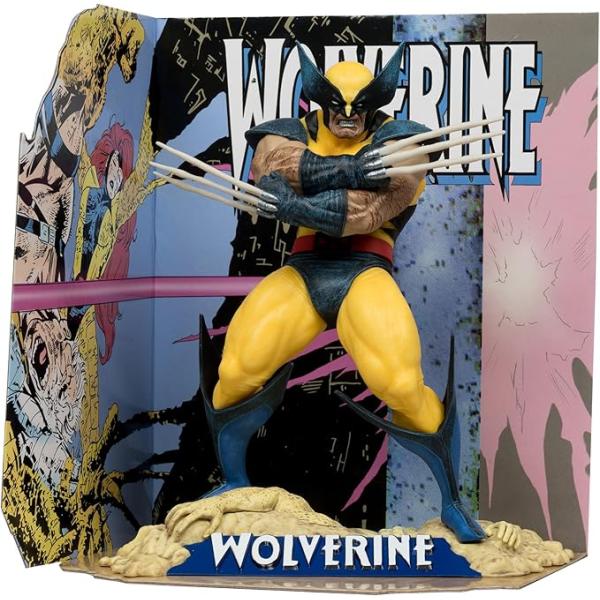 81icsM90jCL._AC_SX679_ McFarlane Toys - Marvel Wolverine 1:10th Scale Collectible with Scene (Wolverine #85)