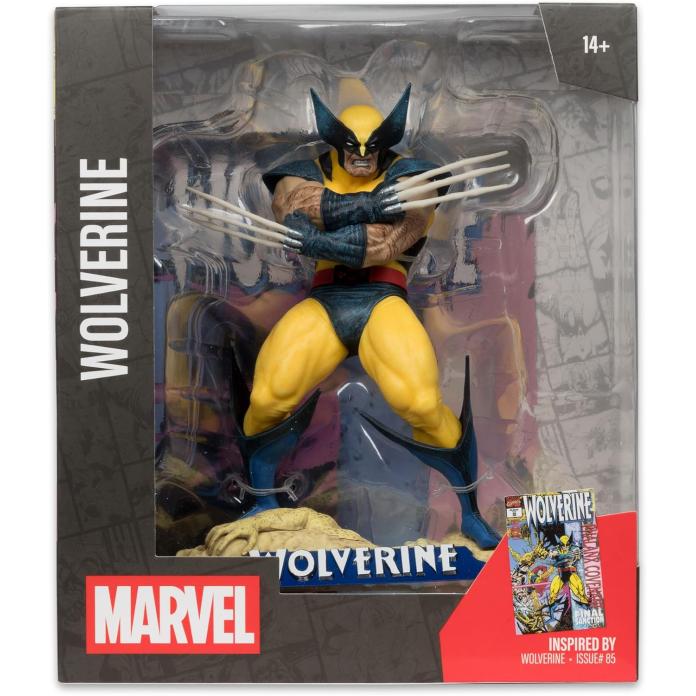 81y9Tkt1CnL._AC_SL1500_ McFarlane Toys - Marvel Wolverine 1:10th Scale Collectible with Scene (Wolverine #85)
