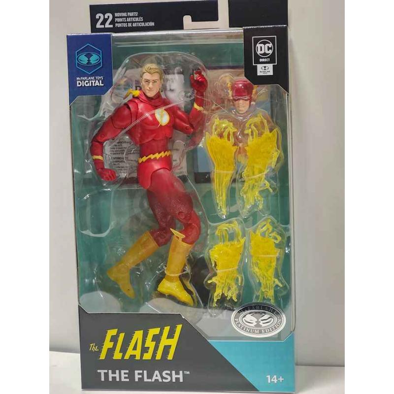 DC Direct Digital 7 Inch Action Figure Wave 3 Exclusive - The Flash Platinum