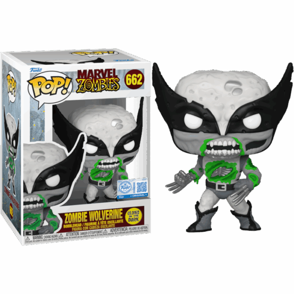 fun88261-01 POP Marvel Zombies - Zombie Wolverine Glow-in-the-Dark Vinyl Figure