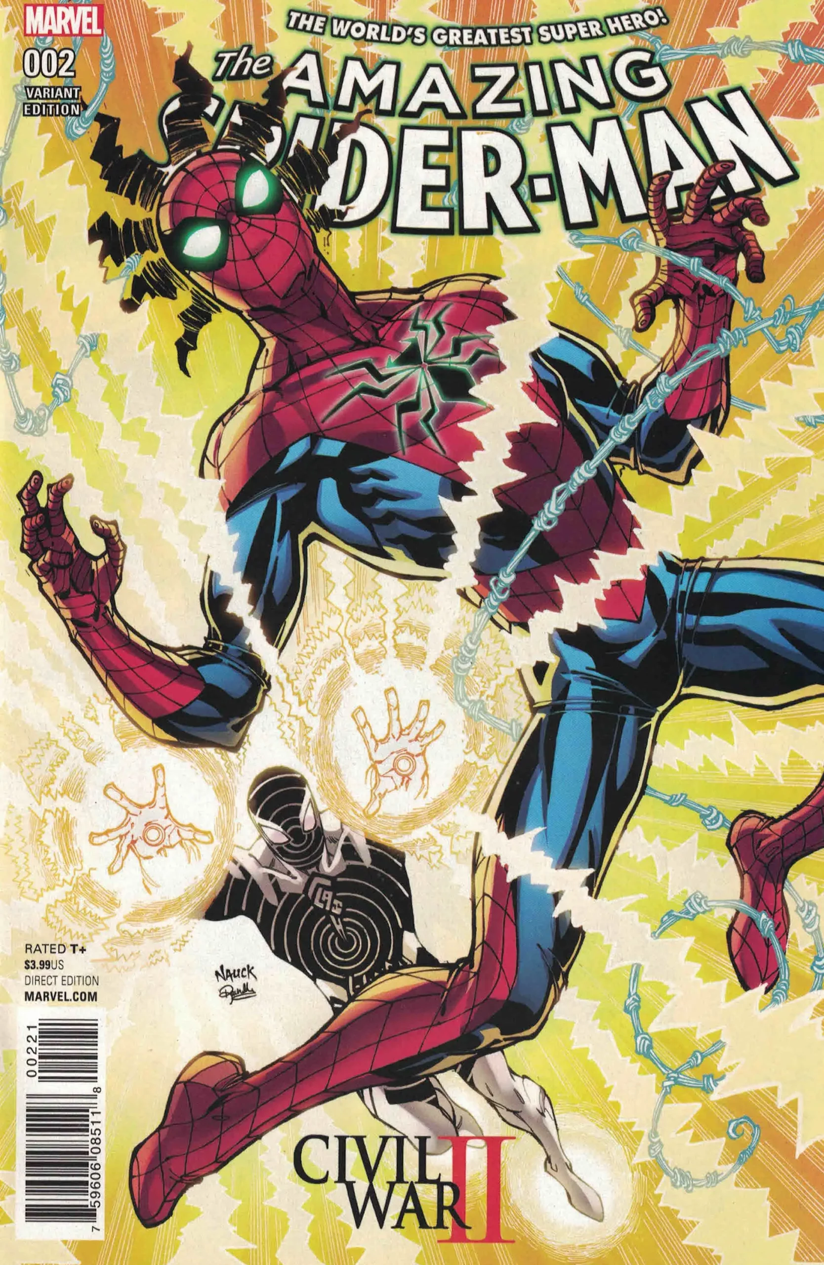 CIVIL WAR II AMAZING SPIDER-MAN #2 (OF 4) NAUCK VAR