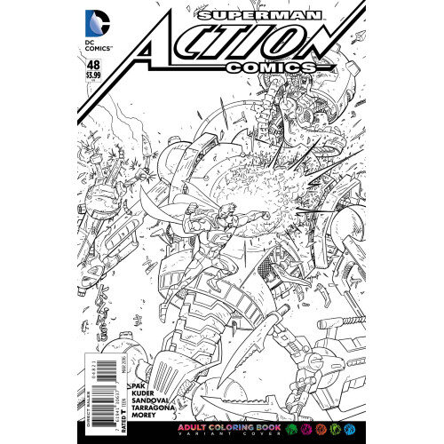 ACTION COMICS #48 ADULT COLORING BOOK VAR ED