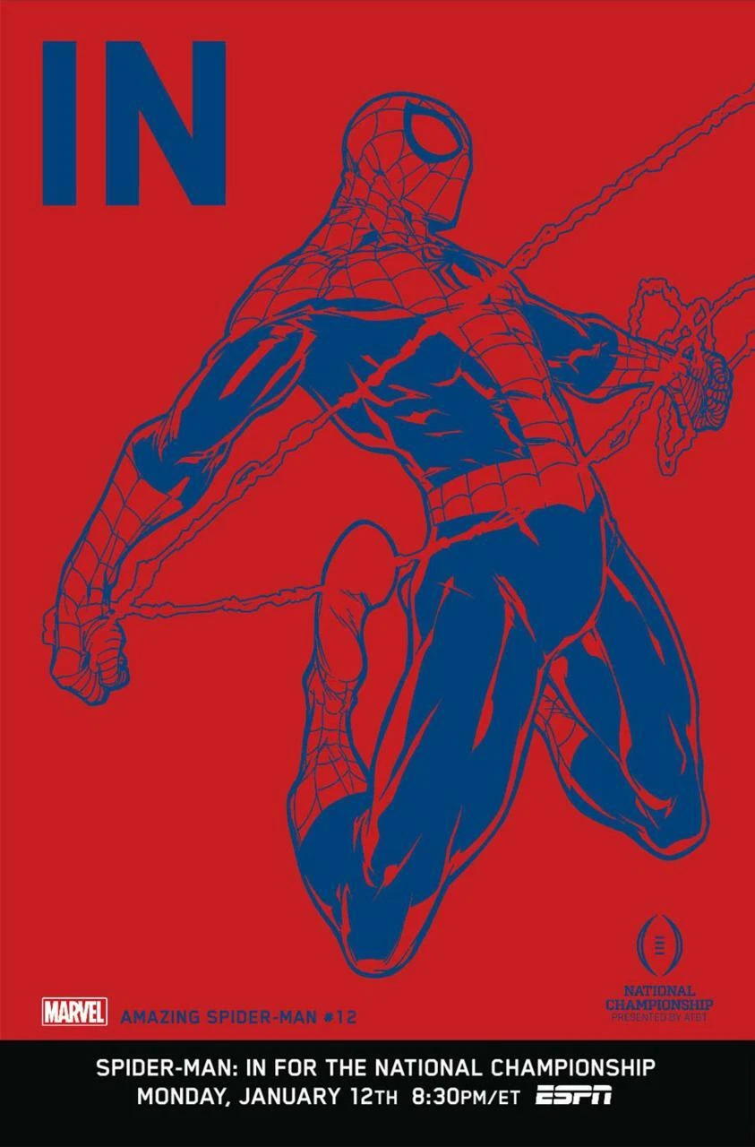 AMAZING SPIDER-MAN #12 NATIONAL CHAMPIONSHIP VARIANT