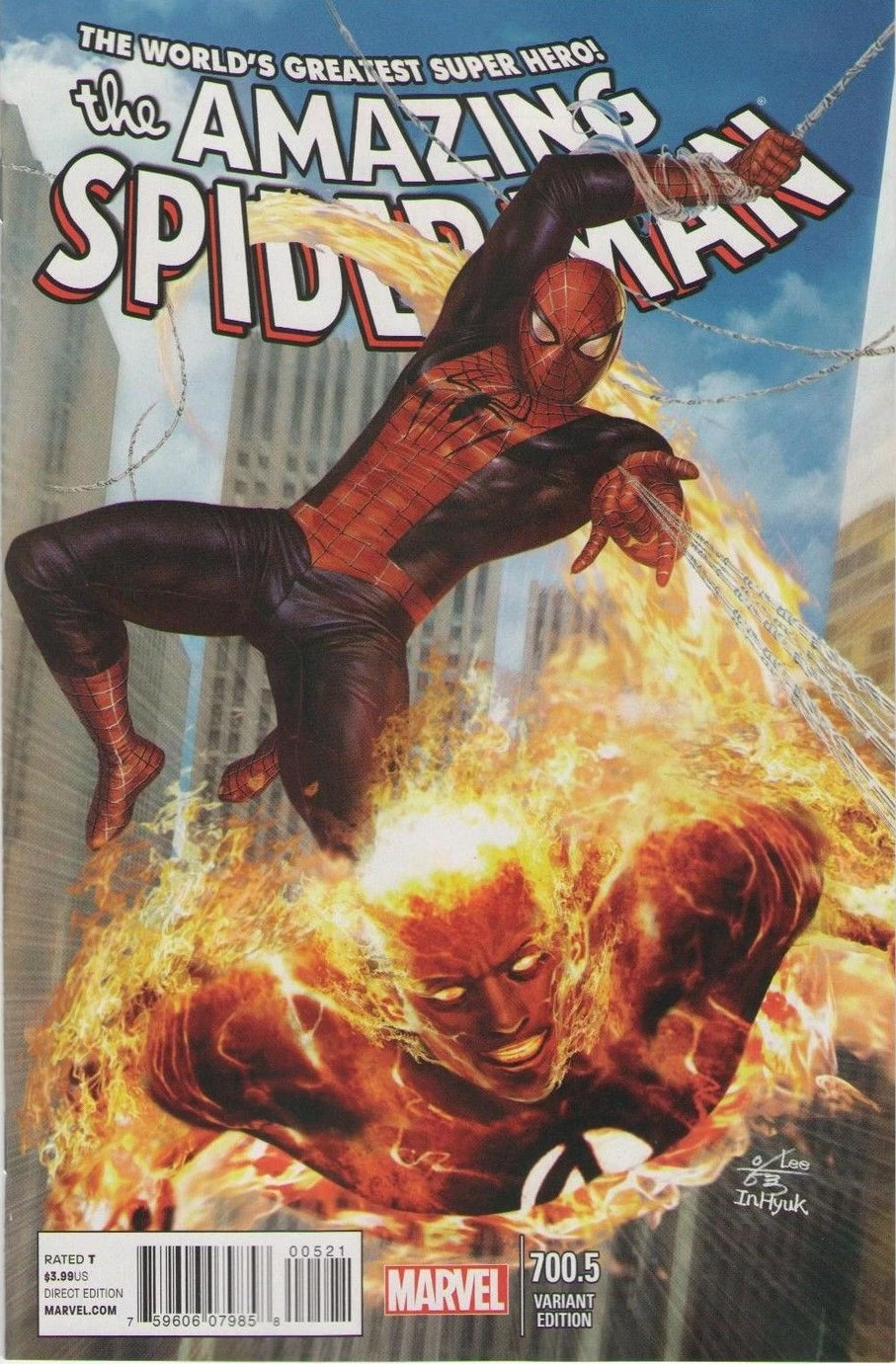 AMAZING SPIDER-MAN 700.5 HYUK LEE VARIANT