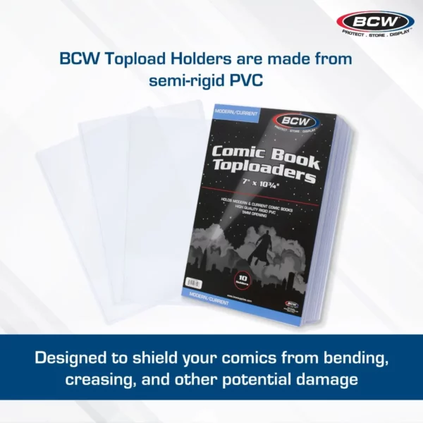 COMIC CURRENT TOPLOAD HOLDER (PACK OF 10) (NET)