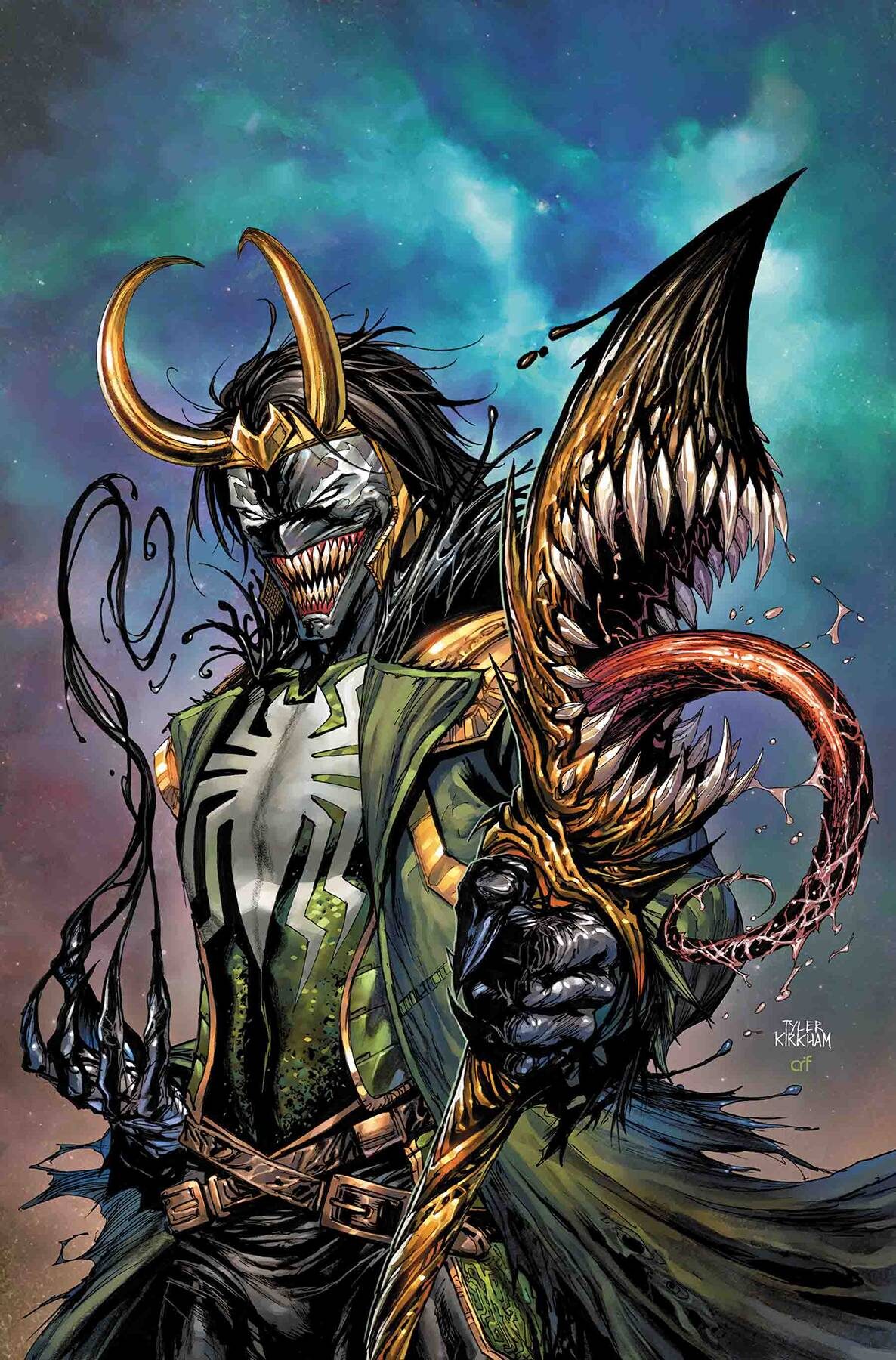 AVENGERS #11 KIRKHAM VENOMIZED LOKI VAR SE