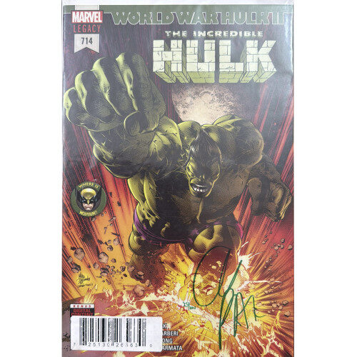 DYNAMIC FORCES CERTIFIED INCREDIBLE HULK #714 - SIGNED BY GREG PAK