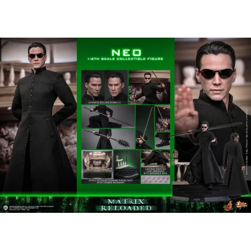 PRE ORDER Hot Toys - MMS868 - Matrix Reloaded: Neo 1/6th Scale Collectibles Figure