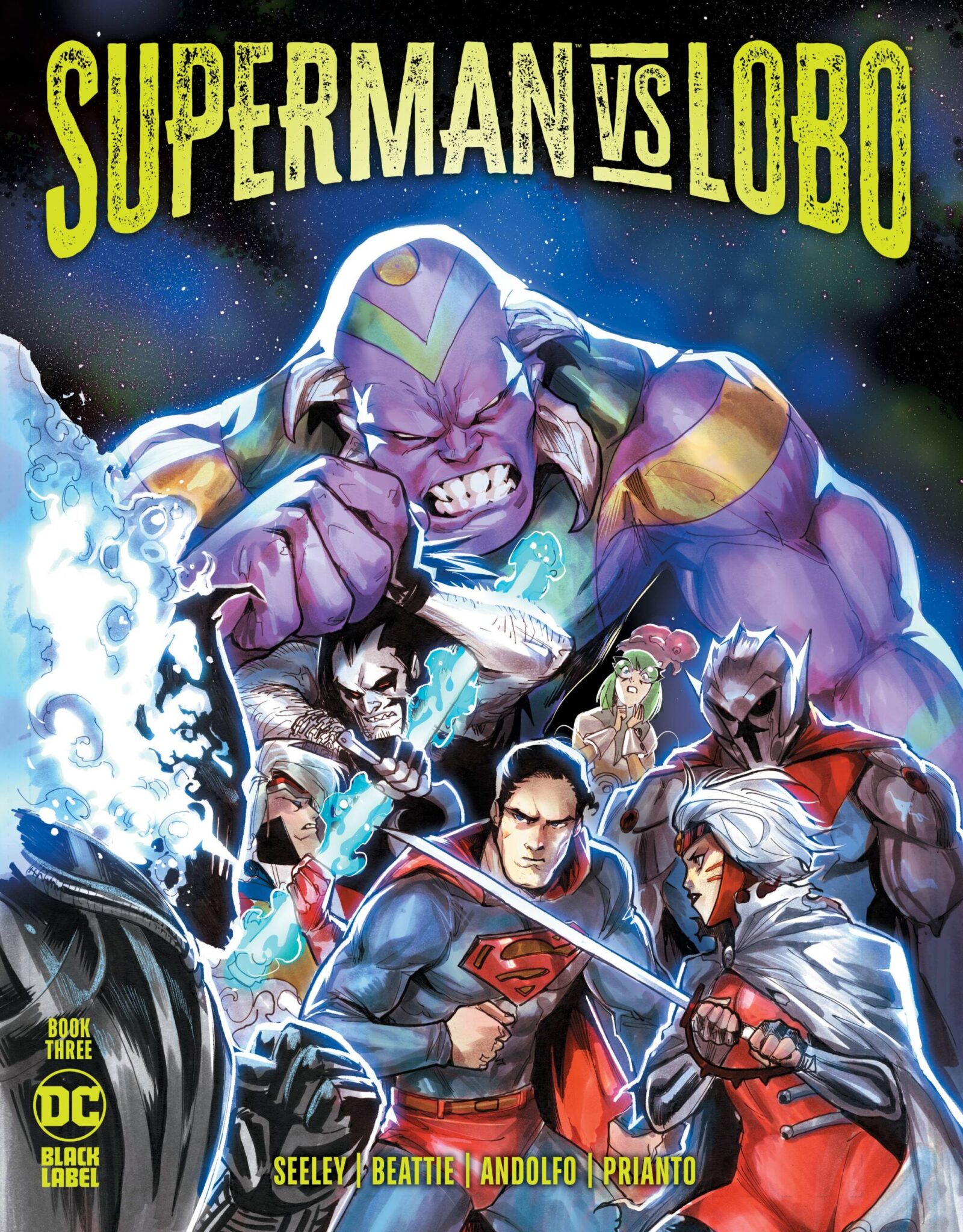 SUPERMAN VS LOBO #3 (OF 3) CVR A ANDOLFO (MR) DC BLACK LABEL
