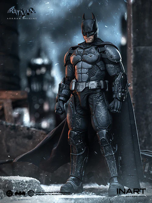 PRE ORDER INART Collectibles - Batman: Arkham Origins - 1/12 Scale Batman (Battle Damaged Version)
