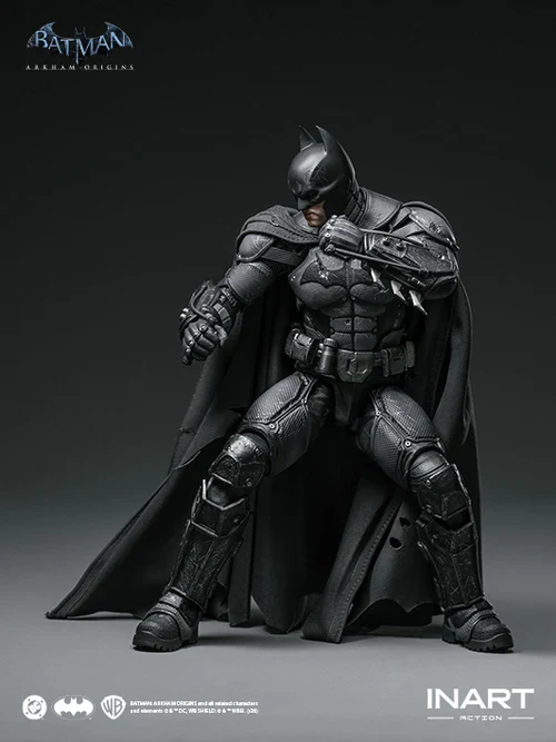 PRE ORDER INART Collectibles - Batman: Arkham Origins - 1/12 Scale Batman (Battle Damaged Version)